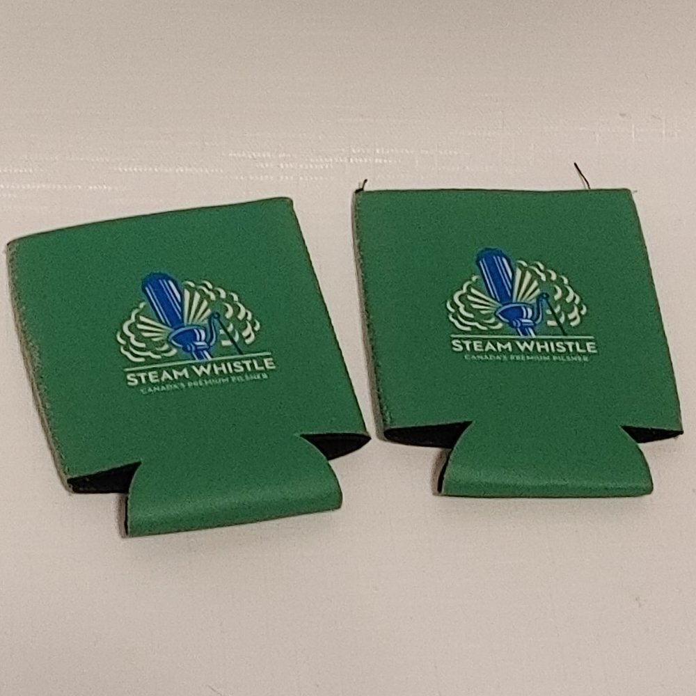 Steam Whistle Beer Can Koozies PAIR